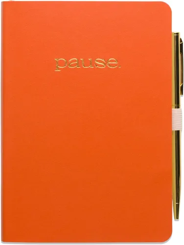 Vista 4 de DesignWorks Ink Daily Gratitude Journal – 4.5" x 6.5" Aesthetic Mindfulness Journal with Pen - Guided Prompts for Wellness & Self Care – Soft Cover