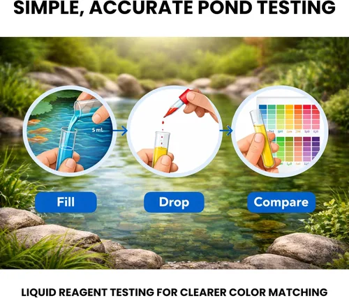 Vista 3 de Half Off Ponds Kit de prueba de calidad del agua 4 en 1