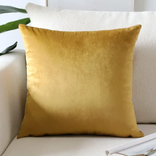 Vista 16 de Artscope Fundas de Almohada de Terciopelo de Lujo Fundas de Almohadas Cuadradas Decorativas Fundas de Cojines Suaves Sólidas para Sofá de Sala Sofá