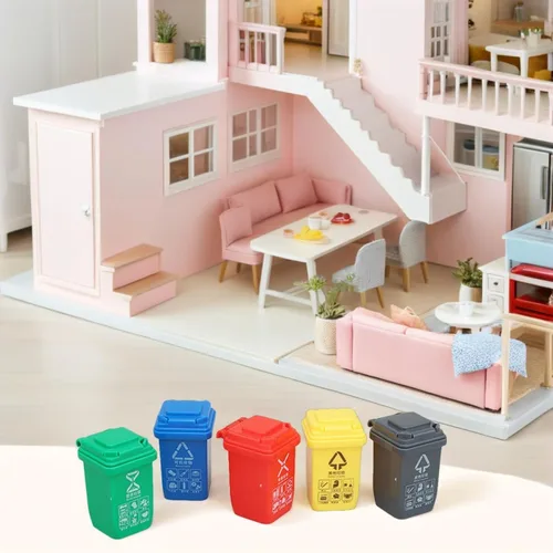 Vista 8 de TOYANDONA 31 piezas de señales de tráfico para niños, conos de tráfico de plástico en miniatura, mini barril, juego educativo piezas para niños