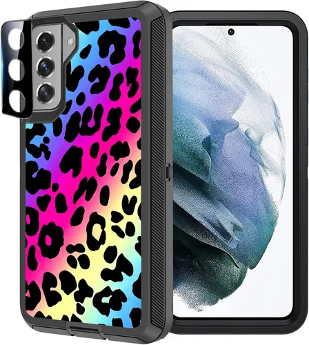 Vista 9 de Funda compatible con Samsung Galaxy S21 5G, diseño de bandera estadounidense antigua con protector de lente de cámara resistente