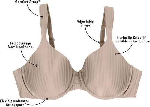 Vista 3 de Playtex Sujetador Secrets para mujer con aros de figura completa para alisar US4747