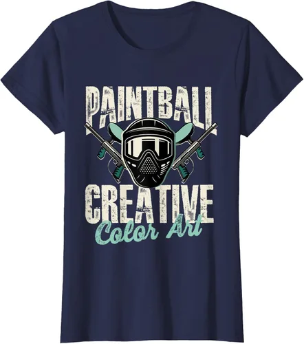 Vista 13 de Paintball Creative Color Art - Camiseta Paintball Paintball, Negro