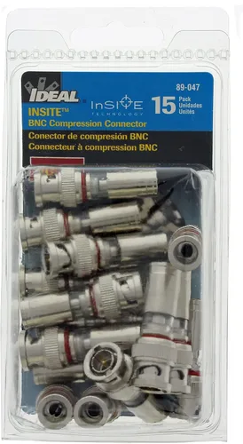 Vista 7 de IDEAL Electrical 89-047 RG59 - Conectores de compresión Insite, (paquete de 15), color plateado