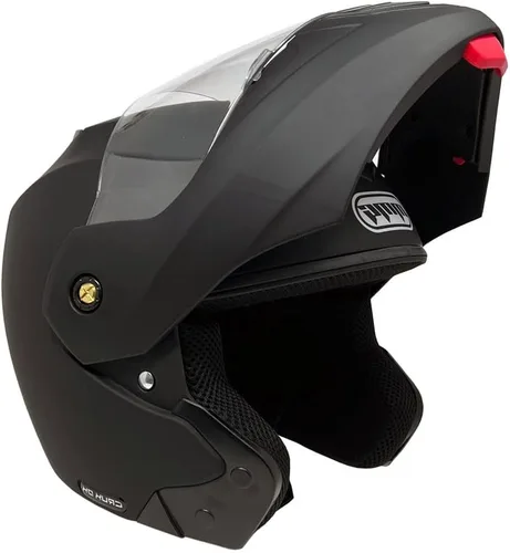 Vista 3 de MMG Casco modular de cara completa para motocicleta para adultos, modelo 34 con visera abatible
