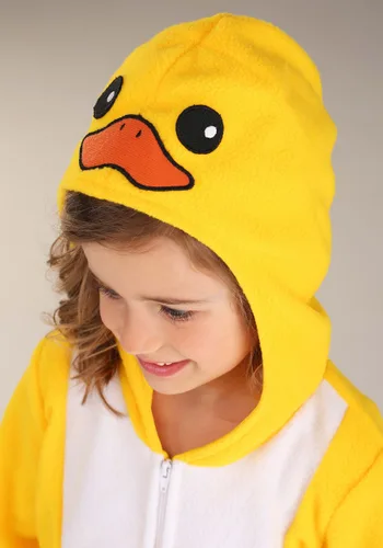 Vista 4 de Pijama de Pato Amarillo para Niños Pequeños Multicolor