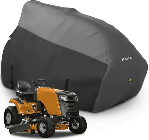 Vista 11 de Cubierta para Cortacésped de Montar, Tejido Impermeable de Grado Marino 420D - Ajuste Universal para John Deere, Cub Cadet, Craftsman, etc. Cubre
