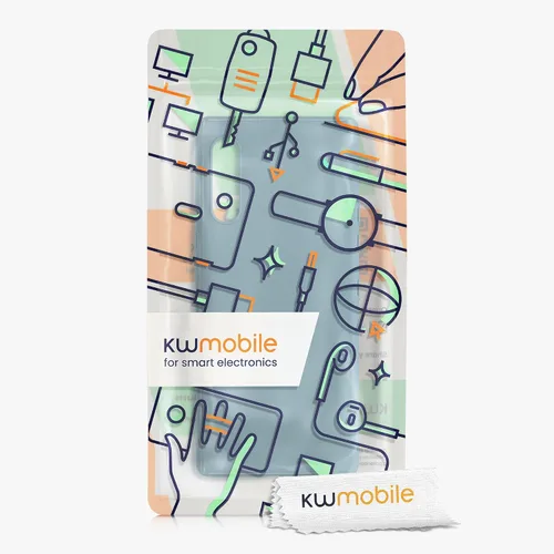 Vista 6 de kwmobile Funda compatible con LG Velvet Case - Funda protectora de silicona TPU suave y delgada - Arctic Night