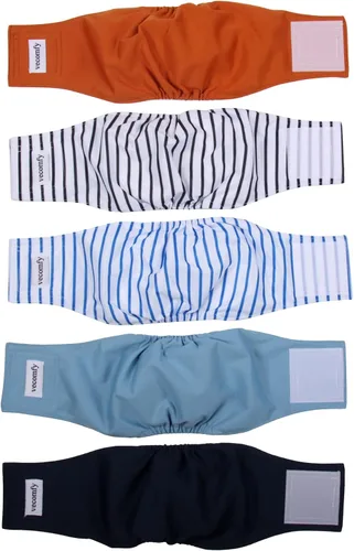 Vista 10 de vecomfy - Pañales lavables y reutilizables a prueba de fugas para perros machos de tamaño pequeño, 5