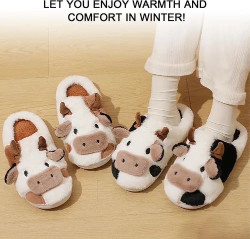 Vista 5 de TOPALL Pantuflas para mujeres y hombres, con bordado mejorado, mullidas, mullidas, cómodas, antideslizantes, cálidas, para interiores y exteriores
