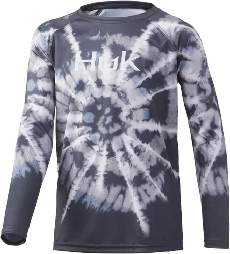 Vista 33 de HUK Camisa unisex de camuflaje Pursuit para niños Camisa de manga larga para niños Sotavento de roble musgoso