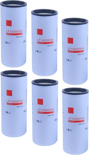 Vista 6 de LF14000NN Filtro de lubricante de aceite compatible con motores diésel Cummins ISX ISM QSX QSM QST ISX15 M11 que reemplaza 4367100, LF14001NN