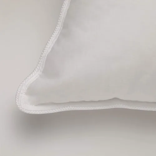 Vista 2 de Dream Solutions USA Almohada de dormir de tela de algodón de 300 hilos con relleno de plumón de ganso (estándar)