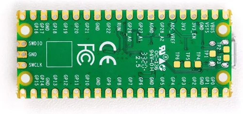 Vista 2 de Raspberry Pi Pico Flexible Microcontrolador Board basado en el procesador Raspberry Pi RP2040 de doble núcleo ARM Cortex M0+, 3 piezas