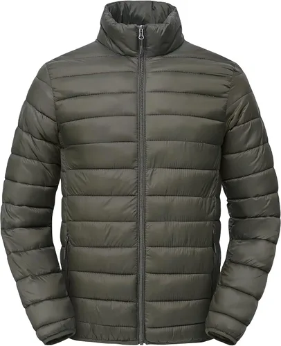 Vista 12 de Abrigos de invierno para hombre, térmicos, ligeros, acolchados, impermeables, cálidos, con bolsillos con cremallera