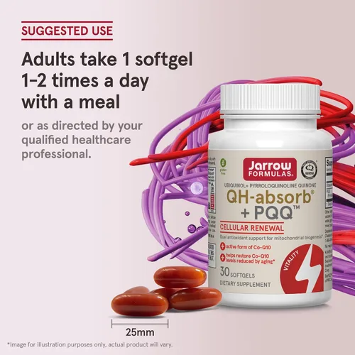 Vista 6 de Suplemento QH Plus PQQ Jarrow Formulas, QHPQ, 1, 1