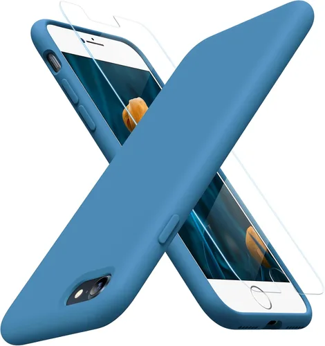 Vista 70 de Miracase Funda ultradelgada diseñada para iPhone SE 2022 (3ª generación)/iPhone SE 2020 (2ª generación)/iPhone 7/iPhone 8 con protector de pantalla