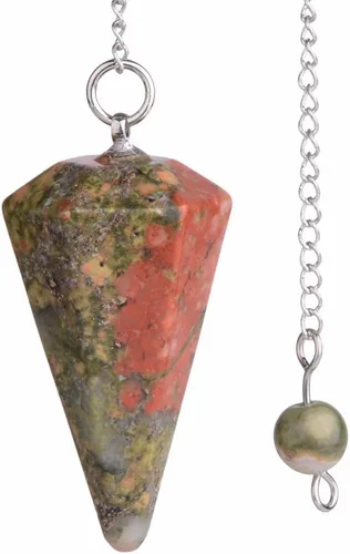 Vista 40 de Justinstones - Dije de piedras preciosas con cristales de roca hexagonales en punta reiki chakra