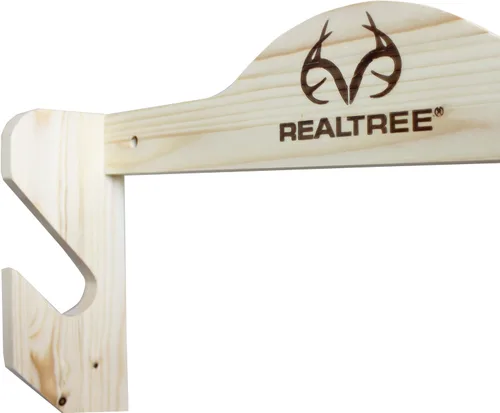Vista 3 de Rush Creek Creations Realtree Xtra Camo - Estante de pared para 4 pistolas, sostiene rifles y escopetas de forma segura, ranuras acolchadas