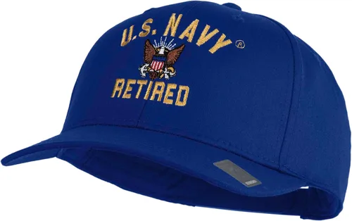 Vista 12 de e4Hats.com Gorra bordada militar retirada de la Marina de los EE