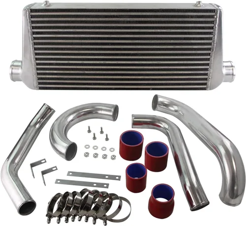 Vista 11 de Kit de tubos intercooler para Toyota Supra MK4 2JZ-GTE JZA80 2JZGTE Motor Twin Turbo 3.0L MKIV 1993-1998 (tubo plateado-negro)