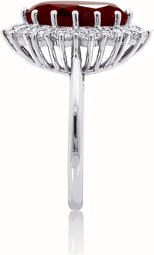 Vista 2 de Tienda Collection Platinum-Plated Sterling Silver Celebrity Kate Ring made with Infinite Elements Zirconia Accents