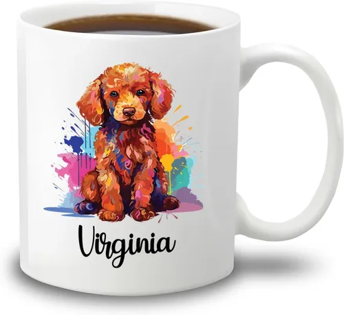 Vista 19 de Affenpinscher - Taza de café con nombre personalizado, regalo para perro, papá, perro, mamá, taza de cerámica blanca personalizada Affenpinscher