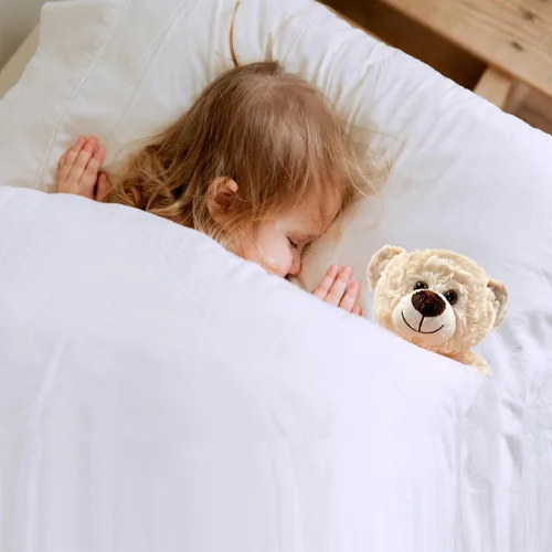 Vista 6 de I Love You'' - Oso de peluche blanco con corazón, recuerdo, animales de peluche suaves, lindo oso con corazón para mamá, papá, aniversario, San