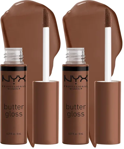 Vista 14 de NYX MAQUILLAJE PROFESIONAL Brillo de mantequilla, brillo de labios no pegajoso, - Eclair (rosa)