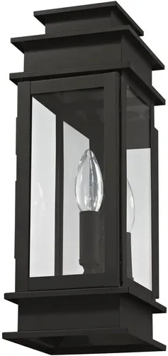 Vista 3 de Livex Lighting 2013-07 Princeton - Linterna de pared para exteriores, bronce, 14 "x 5.5" x 14