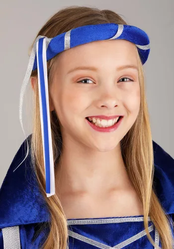 Vista 3 de Disfraz de Princesa Azul Real para Niña Multicolor