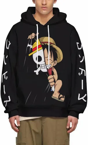 Vista 2 de Sudadera con capucha unisex con estampado 3D para hombres y mujeres