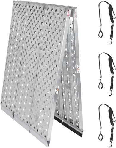 Vista 5 de Big Boy EZ Rizer MF3-9657-EZ Rampa plegable de aluminio de 8 pies de Black Widow