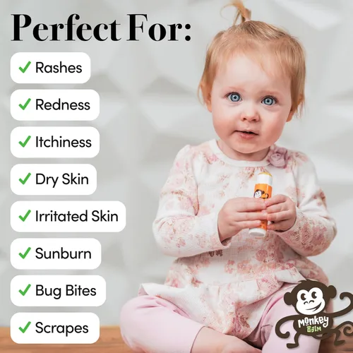 Vista 4 de Cuidado natural de la piel para niños, bebés, adultos para piel seca y agrietada, irritación de la piel, erupciones cutáneas, bálsamo curativo 0.6