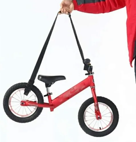 Vista 6 de Correa de transporte de hombro para bicicleta de equilibrio para niños/para llevar la bicicleta de los niños como remolque/correa extensible