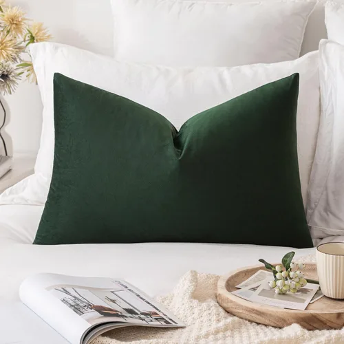 Vista 35 de MIULEE - Funda de almohada de terciopelo suave de lujo decorativa, funda de cojín rectangular única para sofá de primavera, dormitorio, automóvil