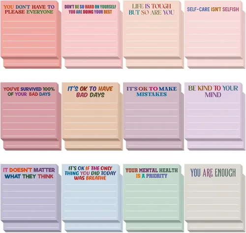 Vista 71 de Yinder 12 notas adhesivas inspiradoras, bonitas notas adhesivas motivacionales, regalos de agradecimiento a los empleados, a granel para profesores