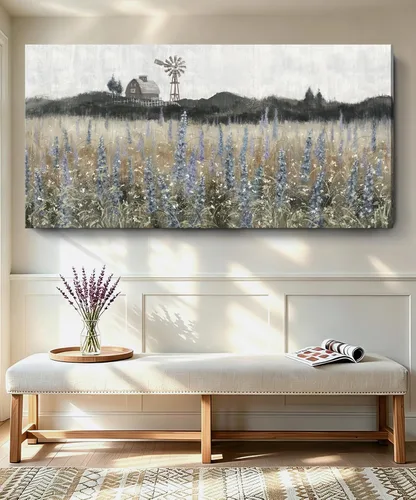 Vista 24 de Arte de pared para decoración de baño, imagen de playa azul, tema oceánico, impresión en lienzo de flores, pintura moderna de paisaje marino