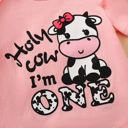 Vista 18 de Traje de primer cumpleaños para niña - Holy Cow I'm One