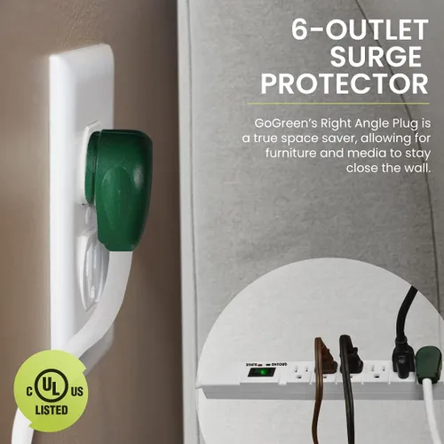Vista 3 de Gogreen Power gg-16315 – 15 6 Outlet con protector de sobretensión 15 ft Cord