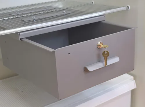 Vista 7 de Omnimed Caja de bloqueo de aluminio para refrigerador (tamaño adicional y cerradura opcionales disponibles)