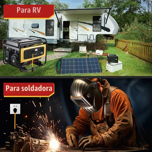 Vista 6 de Cable adaptador para soldador PLIS NEMA 14-30P a 6-50R Amarillo