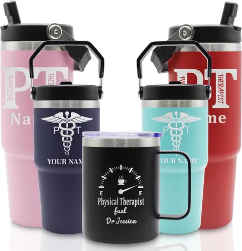 Vista 12 de Regalos para dentistas para mujeres, regalos de asistente dental, vaso de dentista grabado personalizado, regalos para médicos para mujeres, vaso
