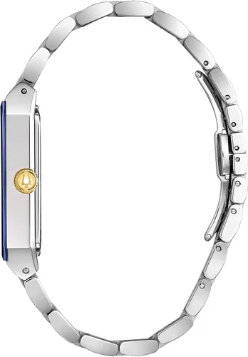 Vista 5 de Bulova Men's Modern Quadra Stainless Steel 3-Hand Quartz Watch, Diamond Dial