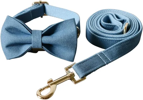 Vista 4 de Collares personalizados para cachorros, mascotas pequeñas, medianas y grandes con nombre y número de teléfono grabados (S, azul)