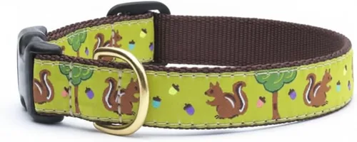 Vista 5 de Up Country Collar de perro con patrón de nueces, XS (6 a 12 pulgadas), ancho estrecho de 5/8 pulgadas