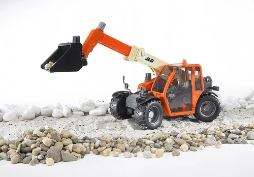 Vista 9 de Bruder 02140 JLG 2505 Manipulador telescópico con ajuste de ángulo, juguete de construcción