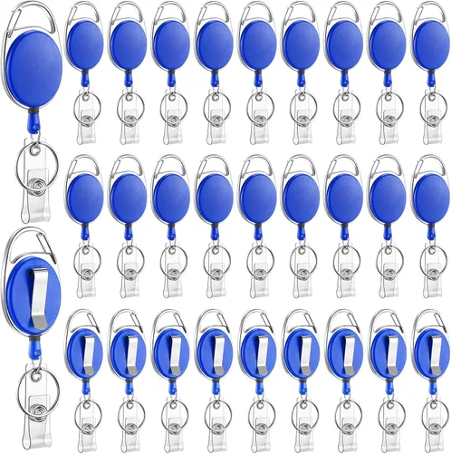 Vista 13 de Laumoi - 80 clips retráctiles para carretes de identificación Negro