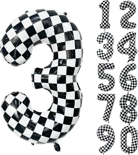 Vista 277 de Globos gigantes de helio de aluminio de 40 pulgadas, color negro, globos digitales grandes del número 0 para decoración de fiesta de cumpleaños