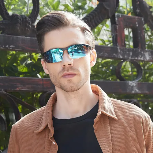 Vista 36 de Duco - Gafas de sol deportivas polarizadas para hombre con protección UV 8177s